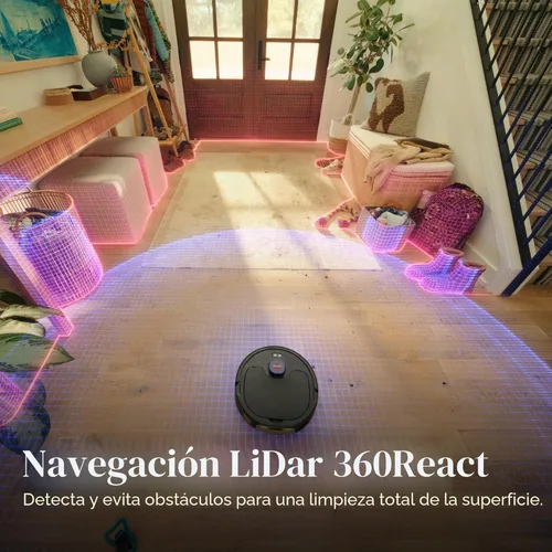 Miniatura 5 de Bissell FlexClean FurForce Robot Aspirador y trapeador sin enredos, rollo de cepillo para mascotas sin enredos, navegación LiDAR y almohadilla
