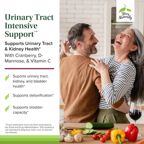 Miniatura 3 de Terry Naturally Apoyo intensivo del tracto urinario - Suplemento con arándano para la salud de la vejiga - Suplemento de salud renal con D-manosa