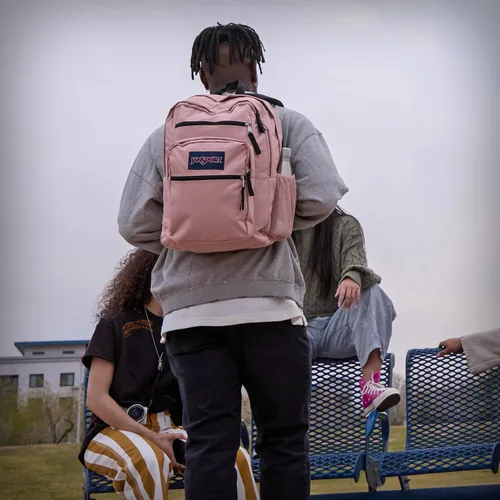 Miniatura 7 de JanSport Mochila para portátil - Bolsa para computadora con 2 compartimentos, tirantes ergonómicos, funda para portátil de 15 pulgadas, asa de Gris