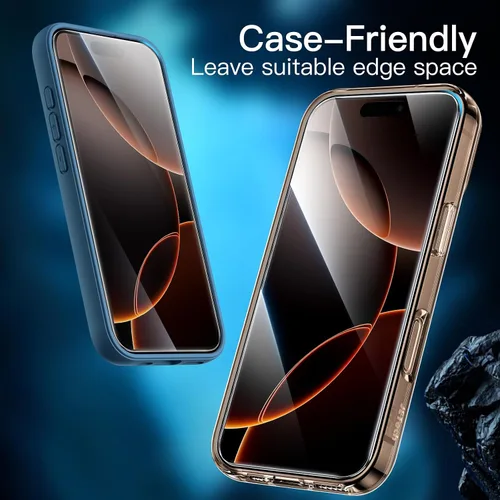 Miniatura 7 de JETech - Protector de pantalla para iPhone 16 Pro Max de 6.9 pulgadas, película de vidrio templado con herramienta de fácil instalación, compatible