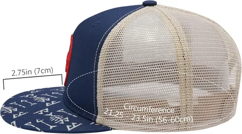 Miniatura 3 de BASSDASH Gorra de camionero de ala plana ajustable con cierre de malla para hombres y mujeres