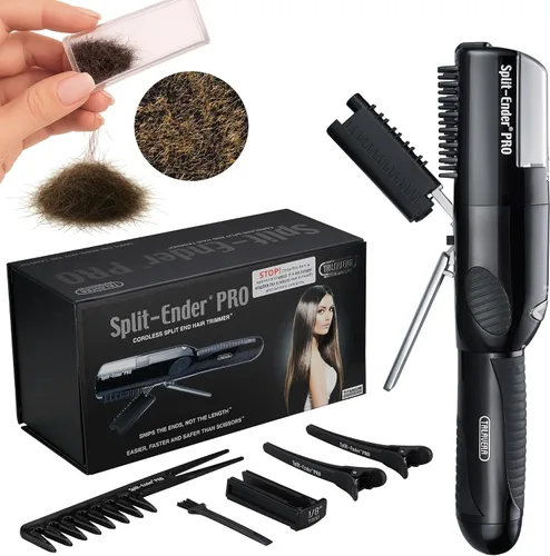 Split-Ender PRO - Herramienta de Belleza Profesional Original - Recortadora de Puntas Abiertas Inalámbrica para Cabello Dañado, Seco, Quebradizo,