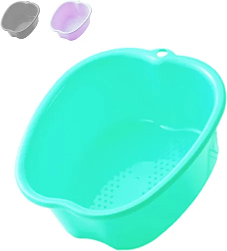 Miniatura 10 de AXLOFO® Cuenca de baño para remojar pies, bañera grande de plástico para remojar pies, cubo de baño para masajes de pies, ideal para quitar la piel