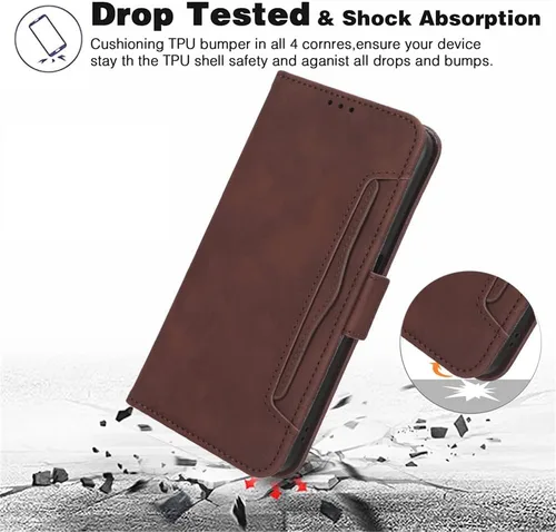 Miniatura 5 de Funda compatible con Xiaomi 12S Ultra 5G, tarjetero de piel sintética compatible con Xiaomi 12S Ultra 5G Flip Magnetic Closure Protection Phone