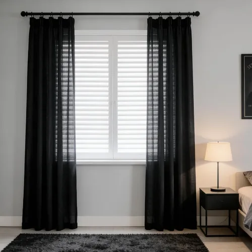 Miniatura 15 de Cortinas semitraslúcidas de lino neutro de 84 pulgadas de largo, cortinas y cortinas de lino beige crema que filtran la luz, tratamientos modernos