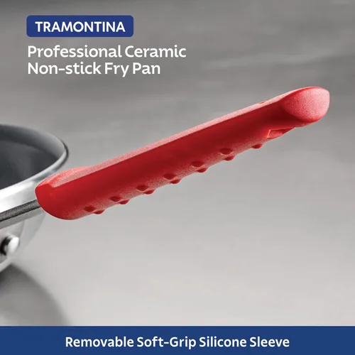 Miniatura 10 de Tramontina Sartén profesional antiadherente de cerámica de 10 pulgadas, sartén de aluminio de calibre pesado con revestimiento antiadherente