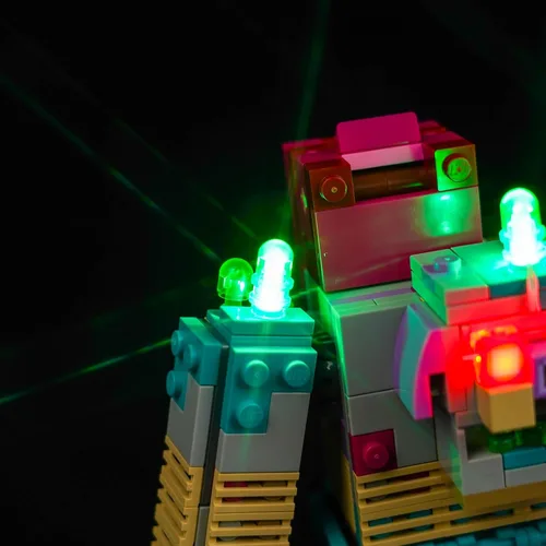 Miniatura 5 de VONADO Kit de luces LED para Lego Minecraft The Devourer Showdown 21257 (solo luces, sin modelos) Juego de iluminación creativa accesorios