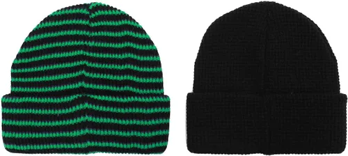 Miniatura 6 de DC Comics Joker and Batman - Paquete de 2 gorros con licencia oficial, hilo acrílico, OSFM multicolor, Multi colorido