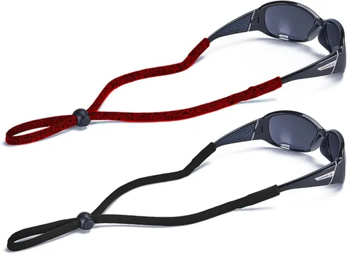 Miniatura 15 de SHINKODA Adjustable Glasses Strap for Adults and Kids 2-Pack Eyewear Retainer Cord for Reading, Safety, Sports & Sunglasses Negro