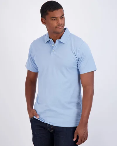 Miniatura 43 de Real Essentials Paquete de 3: Polo de manga corta de algodón para hombre, de secado rápido, transpirable, (disponible en tallas grandes y altas)