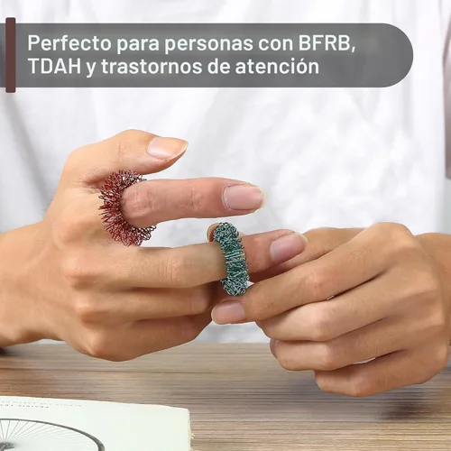 Miniatura 5 de Mr. Pen - Anillos sensoriales con puntas, paquete de 10, tonos de joya, juguetes sensoriales para aliviar el estrés, anillo para ansiedad