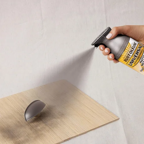 Miniatura 6 de Rust-Oleum 353091 Pintura en aerosol metálica universal para todas las superficies, 11 onzas, gris plomizo mate (paquete de 2)