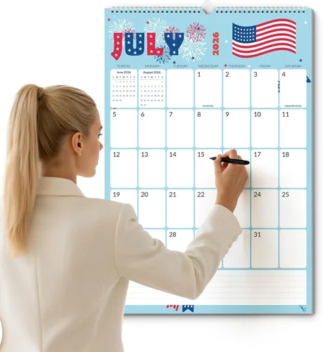 Miniatura 18 de SUNEE Calendario de pared grande 2026-2027, 22.75 x 15.5 pulgadas, calendario de julio de 21 meses (finaliza marzo de 2028), vertical extragrande