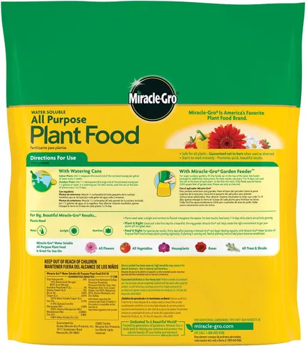 Miniatura 2 de Miracle-Gro - Alimento soluble en agua para plantas multiusos, fertilizante para todas las plantas de interior o exterior, incluyendo rosas, flores