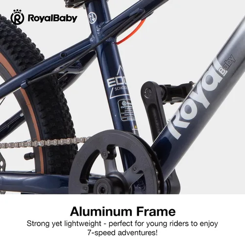 Miniatura 10 de RoyalBaby Bicicleta de montaña para niños y niñas, bicicleta ultraligera de aluminio con ruedas de 20 a 26 pulgadas para niños de 6 a 14 años