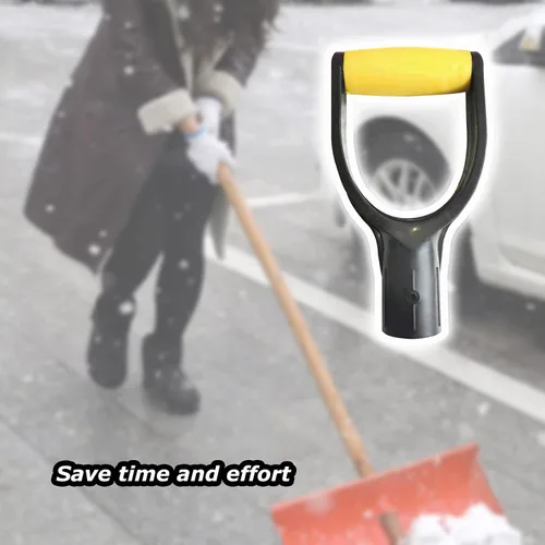 Miniatura 7 de Mango de pala de plástico con agarre en D, diámetro interior de 32 mm para pala de nieve, herramienta de excavación y rastrillado, accesorio