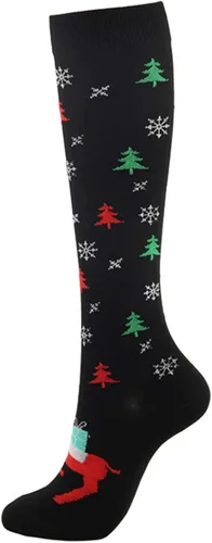 Calcetines de compresión con estampado de dibujos animados para hombres y mujeres, calcetines para fascitis plantar en el tobillo, mejor apoyo para