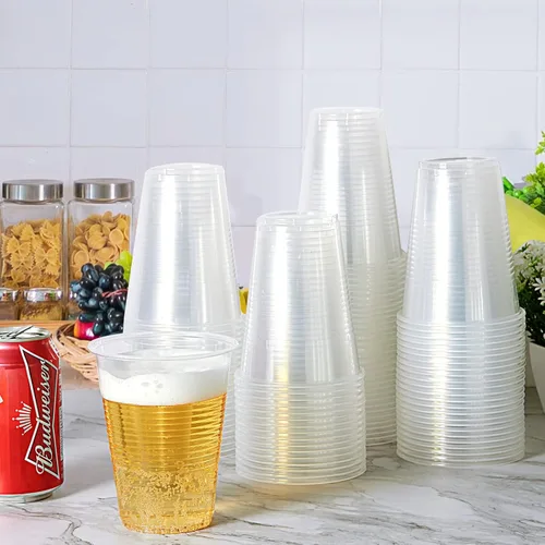 Miniatura 6 de Lilymicky Paquete de 260 vasos de plástico transparente de 16 onzas, vasos de plástico desechables en frío para fiestas, picnic, barbacoa, viajes
