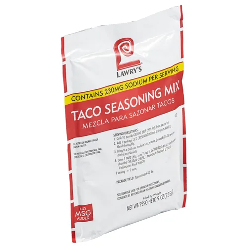 Miniatura 3 de Lawry's Mezcla de condimentos para tacos, seis paquetes de 9 onzas de mezcla de condimentos para tacos, mejor para pollo, carne de res, pescado