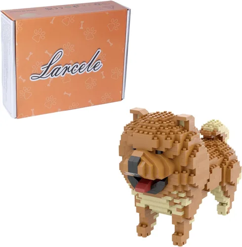 Miniatura 10 de Larcele Mini bloques de construcción conjunto de animales, ladrillos de juguete de construcción micro 3D DIY, 934 piezas KLJM-05 (Schnauzer)