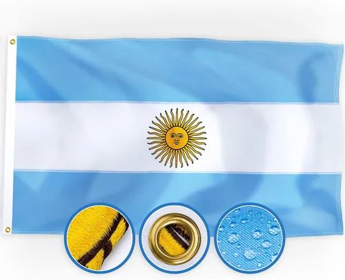 Miniatura 9 de XIFAN Bandera india prémium de 3 x 5 pies, para exteriores, grande, de doble cara, resistente, nailon 210D, bordado, bandera india nacional y país