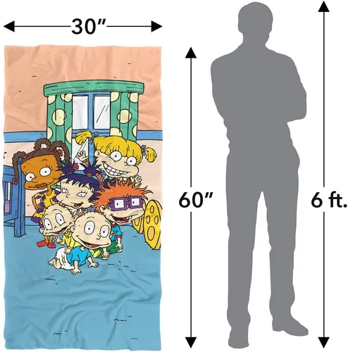Miniatura 6 de LOGOVISION Rugrats - Toalla de playa, 30 x 60 pulgadas, toalla de playa Rugrats Character Group