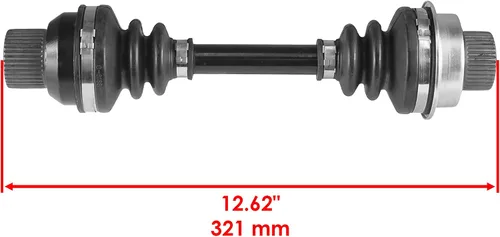 Miniatura 3 de Caltric Eje de transmisión del diferencial delantero y acopladores compatibles con Yamaha Grizzly 660 YFM660 2003-2008