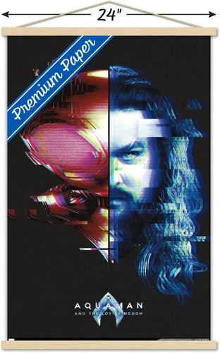 Miniatura 3 de Trends International DC Comics Movie Aquaman y el Reino Perdido - Póster de pared de Faceoff, 22.37 x 34.00 pulgadas, paquete de impresión premium
