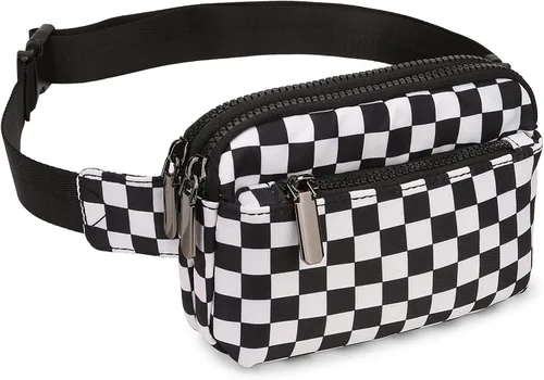 Miniatura 2 de Uromee Riñoneras para mujer, bolsa cruzada para cinturón, a la moda, mini bolsa de cintura para viajes, senderismo, correr, correa ajustable, 0227