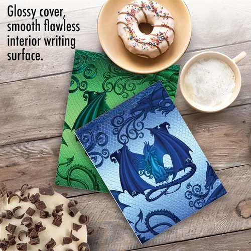 Miniatura 5 de The Best Card Company - 20 tarjetas de notas en blanco con monograma de colores surtidos, caja personal estacionaria a granel de 4 x 5.12 pulgadas