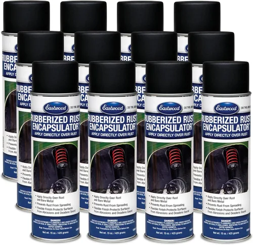 Miniatura 5 de Eastwood Encapsulador de óxido negro cauchutado 15 oz en aerosol Previene el óxido y la corrosión Fórmula con epoxi BAJO en COV