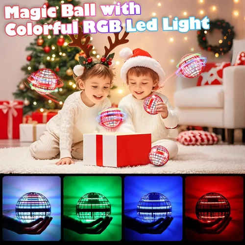Miniatura 2 de Juguetes de bola de orbe volador 2025, Boomerang Spinner de bola voladora controlada a mano para niños, adolescentes, niños y niñas, mini dron que