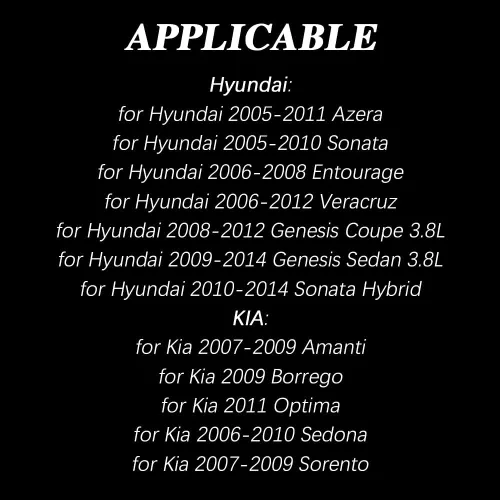 Miniatura 6 de Válvula de purga de depósito de vapor, Repuesto de válvula de purga de depósito de emisiones para Hyundai Kia Azera Sonata Sonata Hybrid Amanti