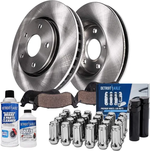 Miniatura 95 de Detroit Axle - Rotores de freno para Nissan NV2500 NV3500 NV1500 NV1500 2012-2021, repuesto de rotores de freno de disco: rotor delantero de 14.17