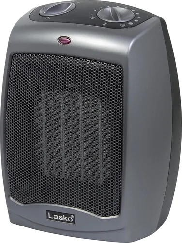 Miniatura 11 de Lasko Calentador eléctrico portátil de cerámica para interiores con interruptor de seguridad contra vuelco, protección contra sobrecalentamiento