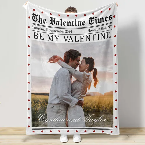 Miniatura 37 de Manta Personalizada de Fotos y Mensajes Collage Manta Throw - Perfecta para el Día de San Valentín para Ella, Él, Amigos - Foto Personalizada