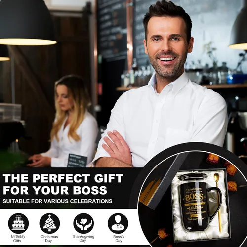 Miniatura 7 de Regalos para jefes – Regalos para el Día del Jefe para hombres y mujeres – Divertido regalo de agradecimiento de Navidad para la oficina jefa
