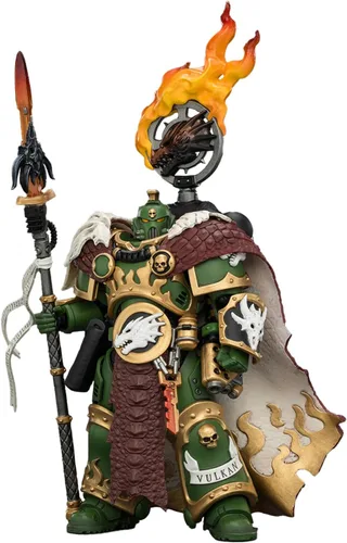 Miniatura 12 de JOYTOY Warhammer 40,000 1/18 Figura de acción Salamanders Terminator 1 con espada de poder y bolter de tormenta, modelo de colección de regalos