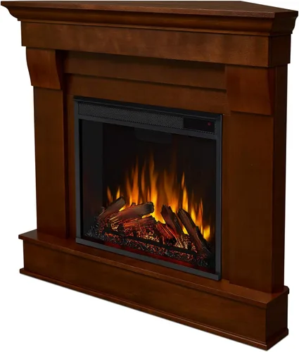 Miniatura 11 de Real Flame Chateau - Chimenea eléctrica esquinera de 41 pulgadas con repisa para sala de estar o dormitorio, calentador de inserto reemplazable
