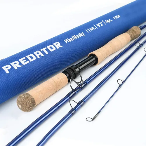 Miniatura 12 de M MAXIMUMCATCH Maxcatch Predator Big Game y caña de pescar con mosca de agua salada: 7'11''/9'2''/10', 4 piezas, 8/9/10/11/12