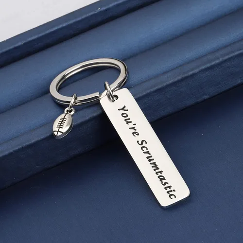 Miniatura 6 de Llavero de rugby con texto "You're Scrumtastic