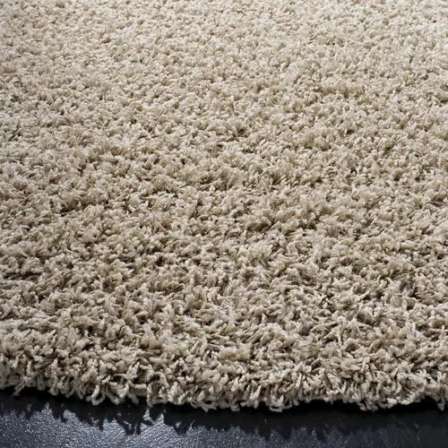 Miniatura 5 de SAFAVIEH Alfombra de área de 8x10 pies - Colección Athens Shag - Grande - Beige, no desprende pelusa y fácil de limpiar, ideal para sala de estar