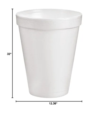 Miniatura 8 de Dart 10J10, vasos térmicos de espuma, 10 onzas, blancos, 25 por bolsa (caja de 40 bolsas)
