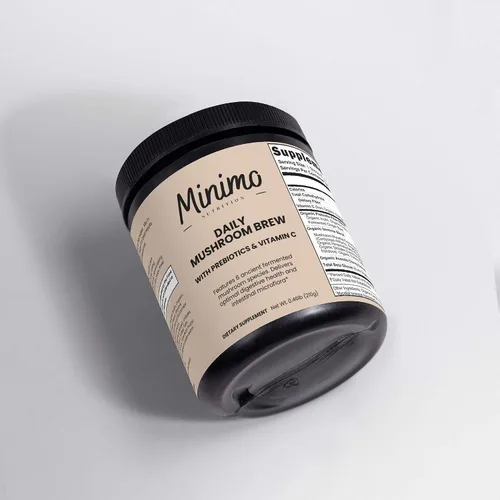 Miniatura 5 de Mezcla orgánica de hongos con fibra prebiótica, extracto de té verde y vitamina C para digestión, energía e inmunidad, 30 porciones
