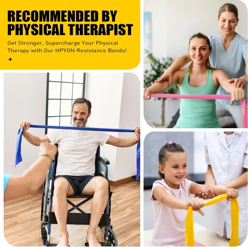 Miniatura 2 de Bandas de resistencia, bandas de ejercicio, bandas de terapia física para entrenamiento de fuerza, yoga, pilates, banda elástica de estiramiento