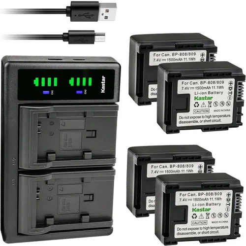 Miniatura 8 de Kastar Reemplazo del cargador de batería USB LTD2 para Canon VIXIA HF M301 HFM301, VIXIA HF M306 HFM306, VIXIA HF M40 HFM40, VIXIA HF M41 HFM41