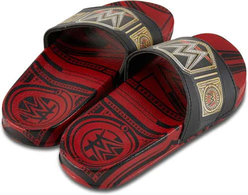 Miniatura 6 de WWE Sandalias con cinturón de campeonato para niños, John Cena, Roman Reigns, Seth Rollins World Wrestling Champion - Sandalias deslizantes