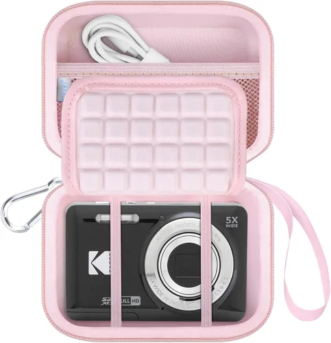 Miniatura 12 de Lacdo Funda para cámara KODAK PIXPRO FZ55 / FZ45 / FZ53 / FZ43 16MP Vlogging bolsa de almacenamiento para cámara de almacenamiento, bolsa de malla