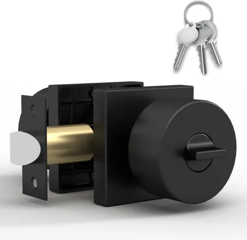 Miniatura 30 de Mega Handles SUANA - Pomo de puerta de privacidad para pasillo, armario y baño, perillas de puerta reversibles de diseño resistente, se adapta a