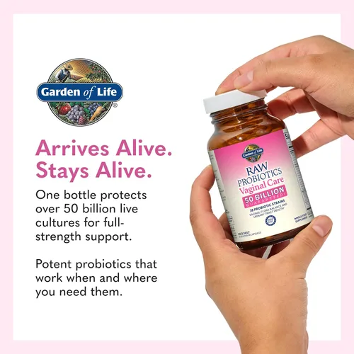 Miniatura 8 de Garden of Life: probióticos crudos para el cuidado vaginal de la mujer con acidophilus, probiótico que promueve el equilibrio de la levadura, salud